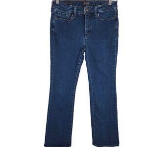NYDJ Barbara Bootcut Jeans Womens 8P Lift Tuck Dark Wash Stretch Denim